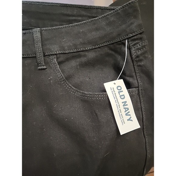 Old Navy WOW Bootcut Jeans Womens 14 Petite Black Mid Rise Stretch NEW - Picture 8 of 9